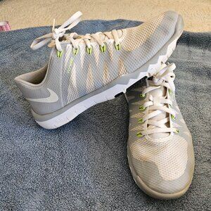 Nike Sneakers Nike Running Shoes Nike Free Trainer 5.0 White Gray Men's Size 9.5